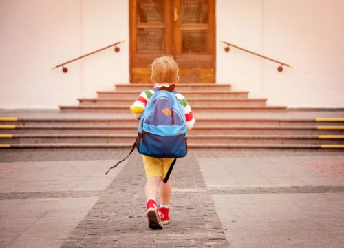 Kid going back to school