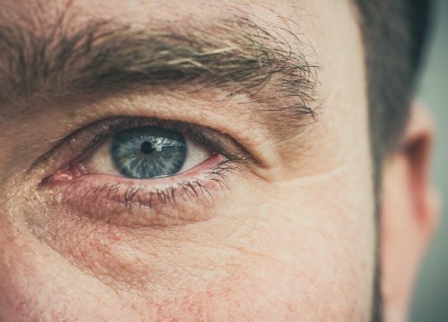 Close-up on a man's eye